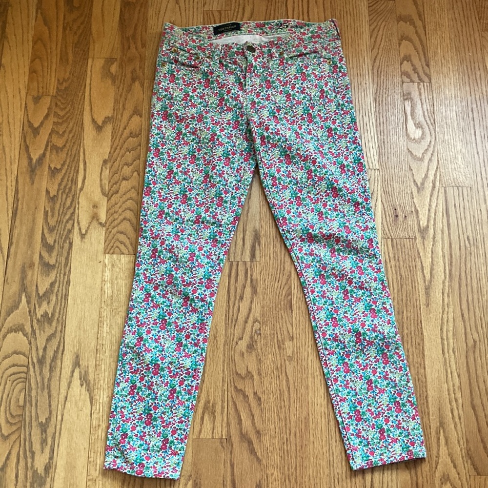 J Crew Liberty Toothpick low-rise ankle jeans